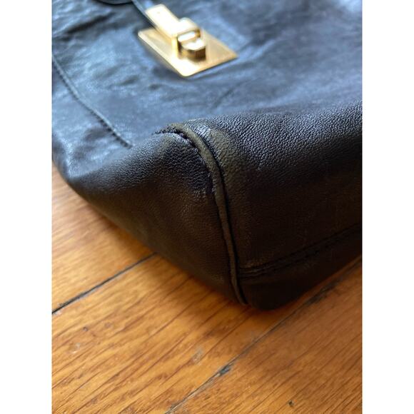 MICHAEL by Michael Kors Large Black Leather Shoulder Bag - Picture 10 of 16